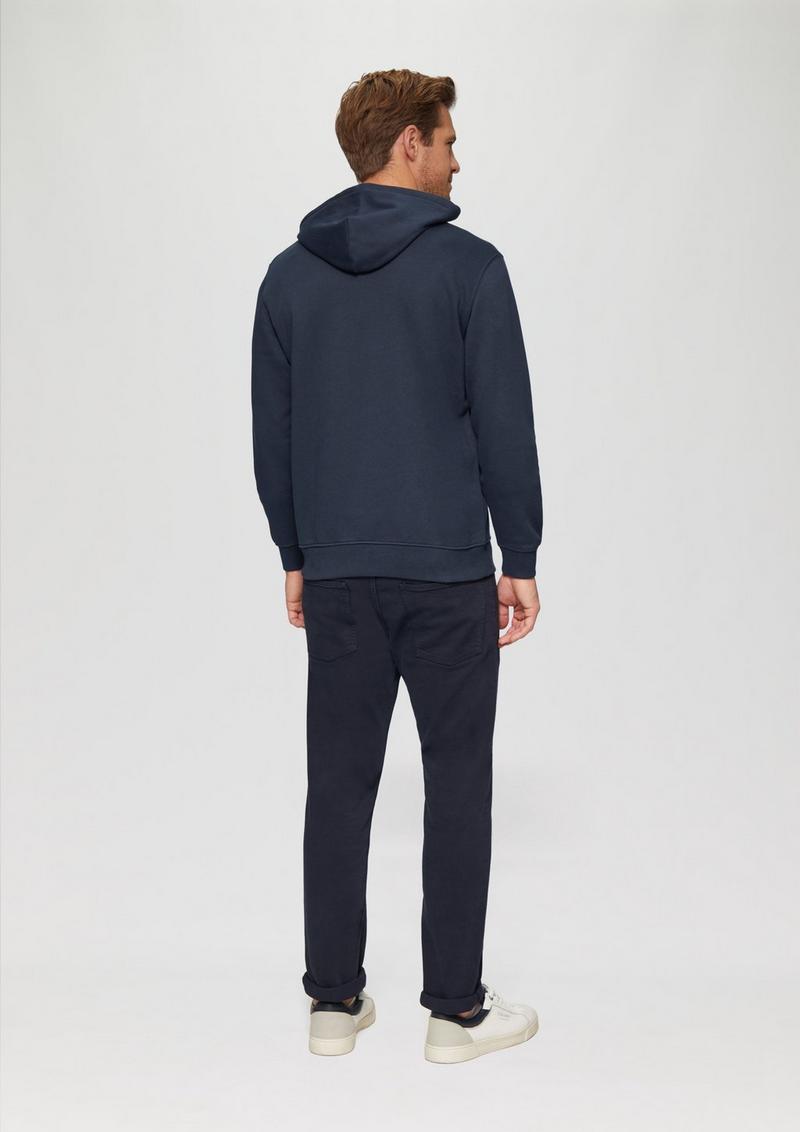 s.Oliver Hoodie mit Logo-Print - navy