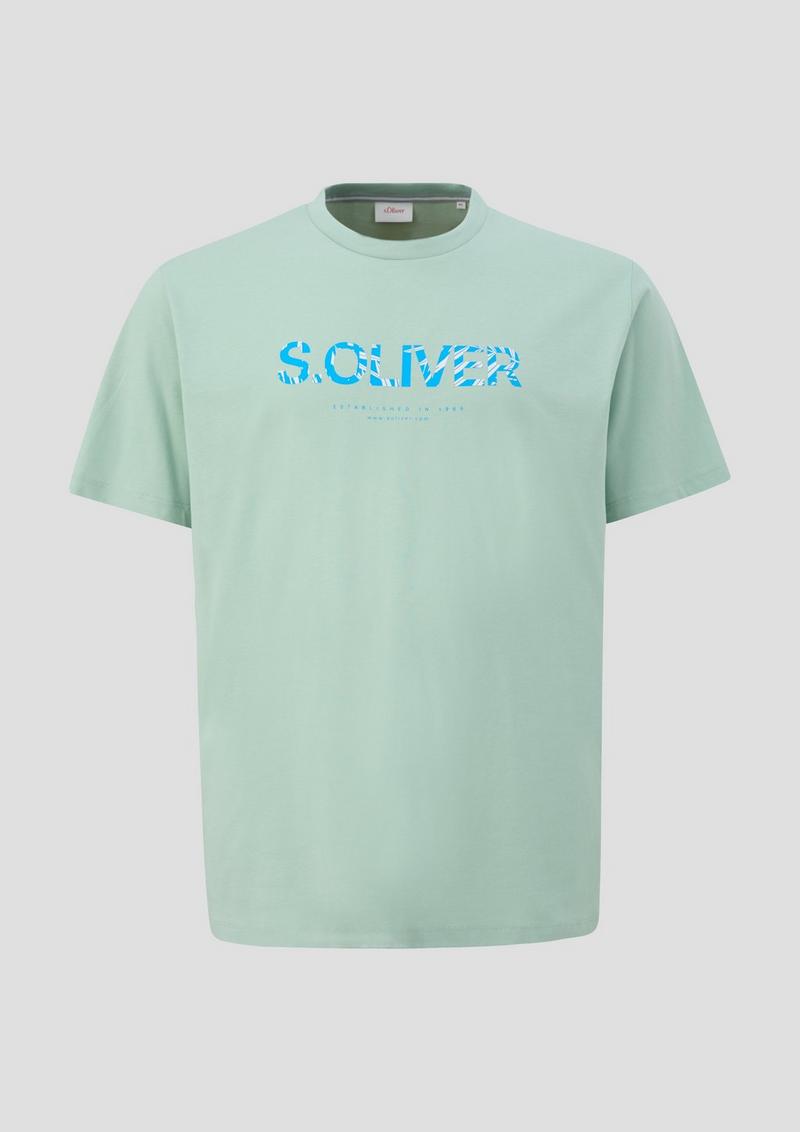 s.Oliver T-Shirt mit Frontprint - ozeangrün