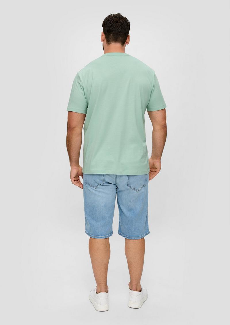 s.Oliver T-Shirt mit Frontprint - ozeangrün