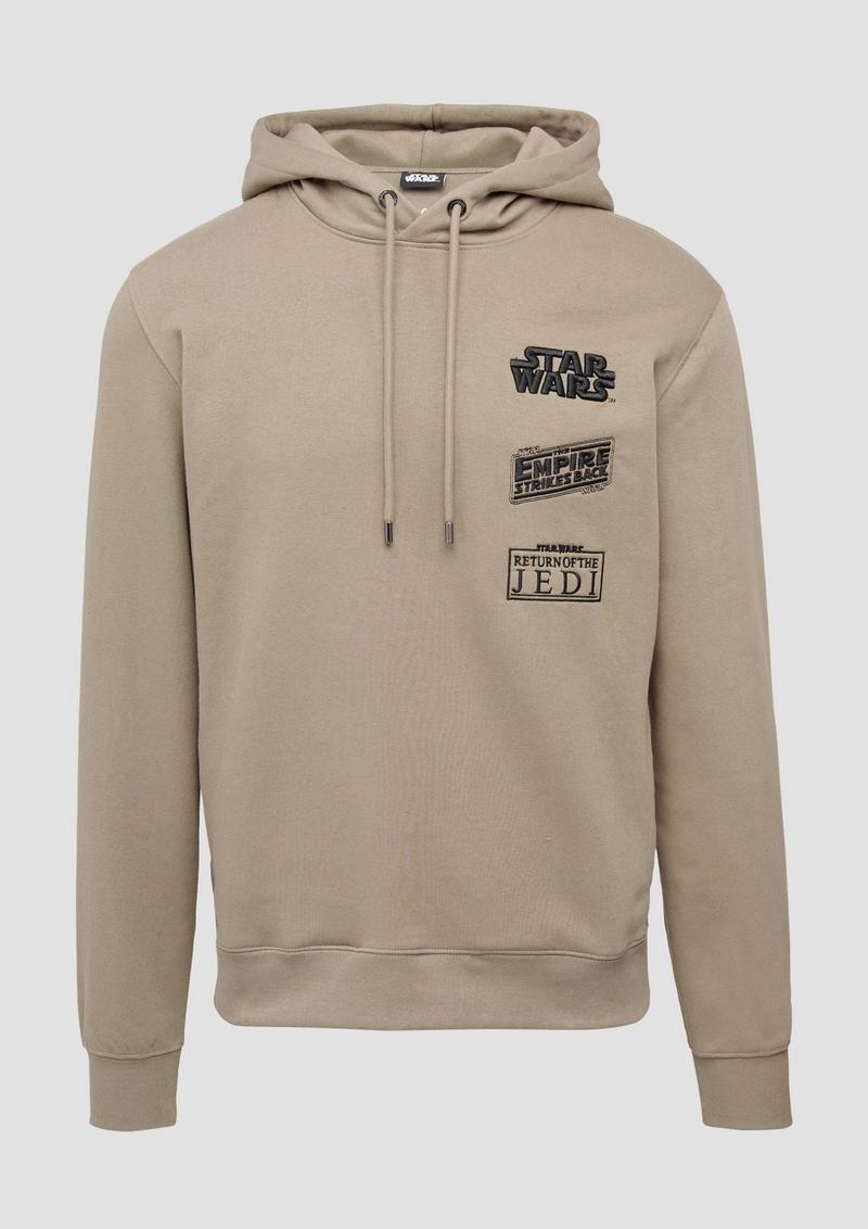 s.Oliver Hoodie mit Starwars®-Artwork - hellbraun