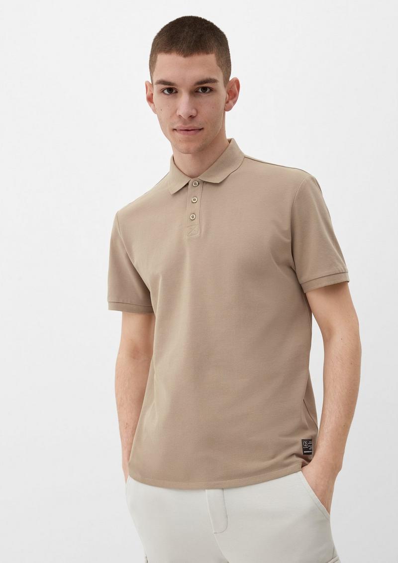 s.Oliver Klassisches Poloshirt - sandfarben