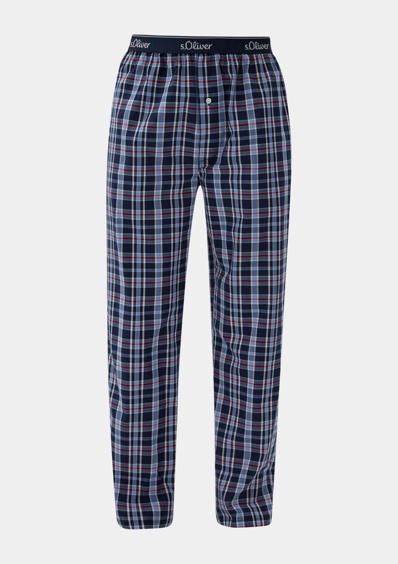 s.Oliver Pyjamahose mit Labelbund - ozeanblau