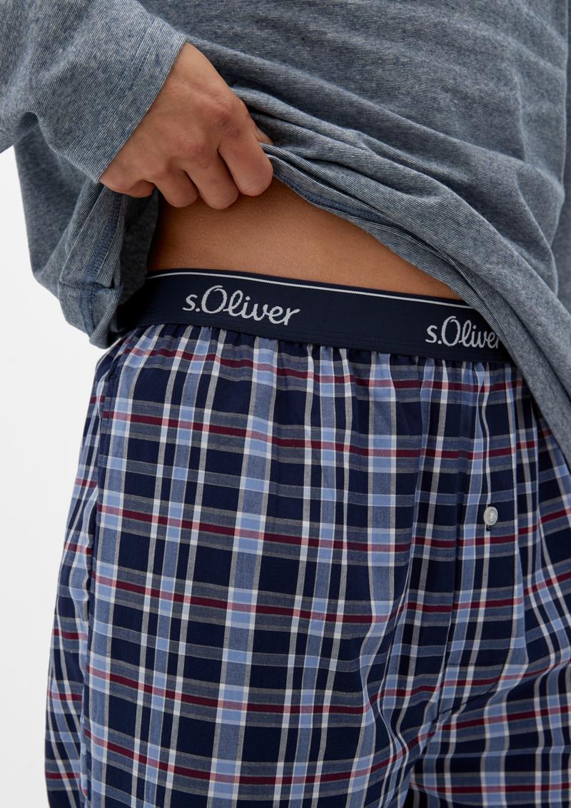 s.Oliver Pyjamahose mit Labelbund - ozeanblau