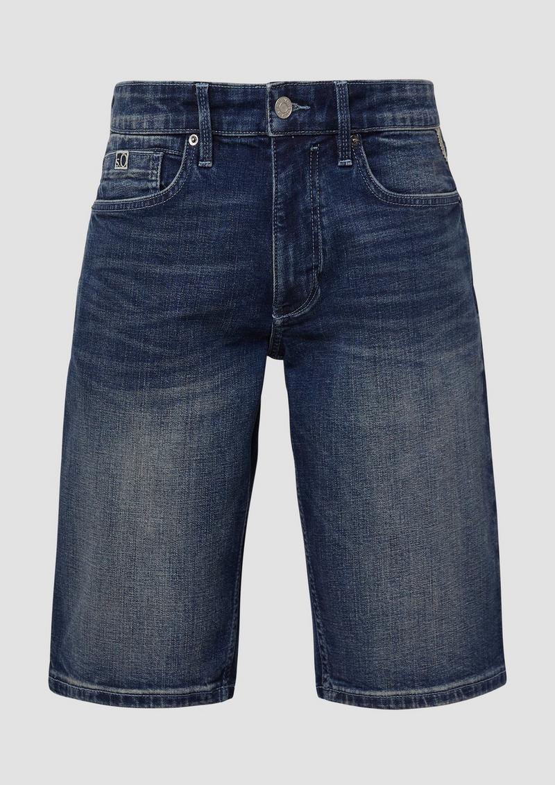 s.Oliver Jeans-Bermuda / Regular Fit / Mid Rise - blau