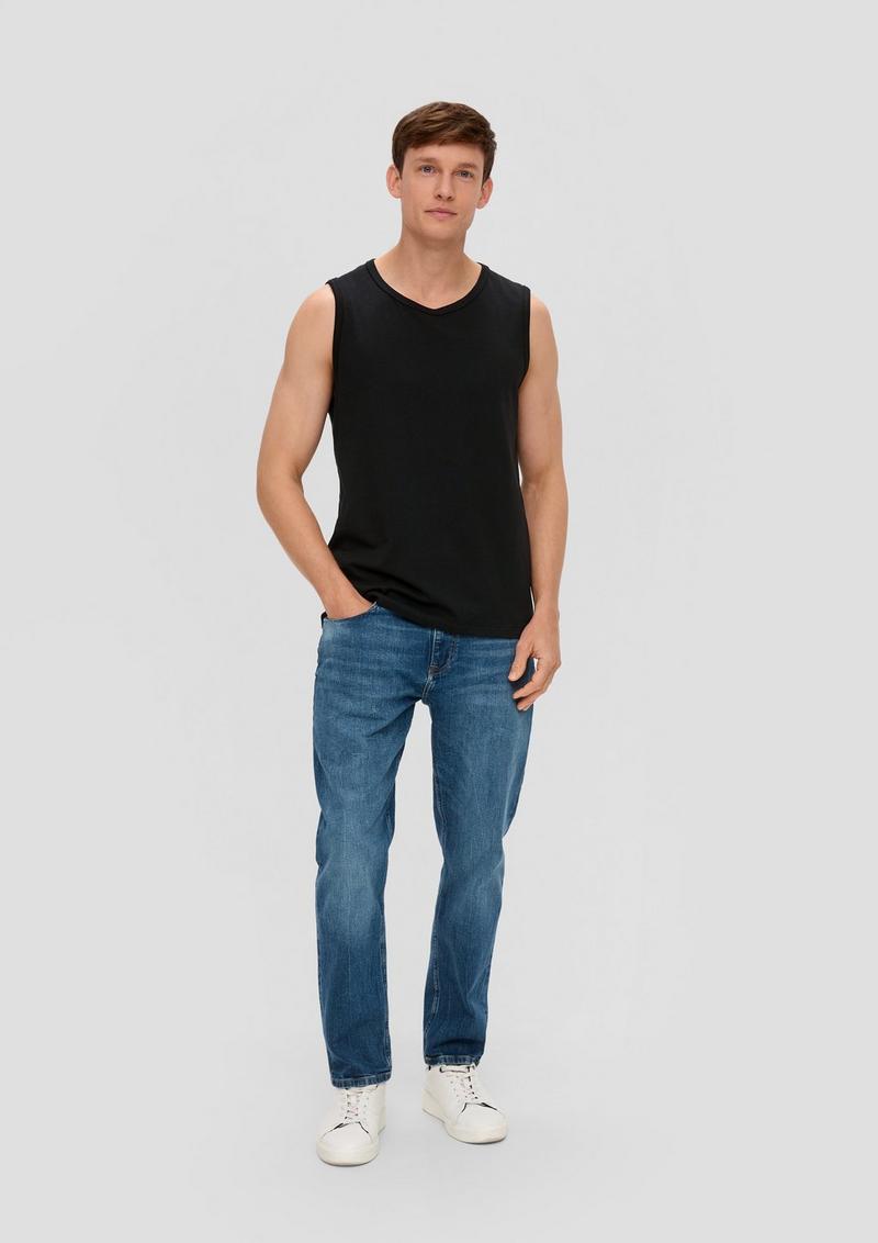 s.Oliver Tanktop im 2er-Pack - schwarz