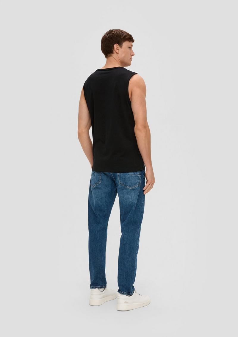 s.Oliver Tanktop im 2er-Pack - schwarz