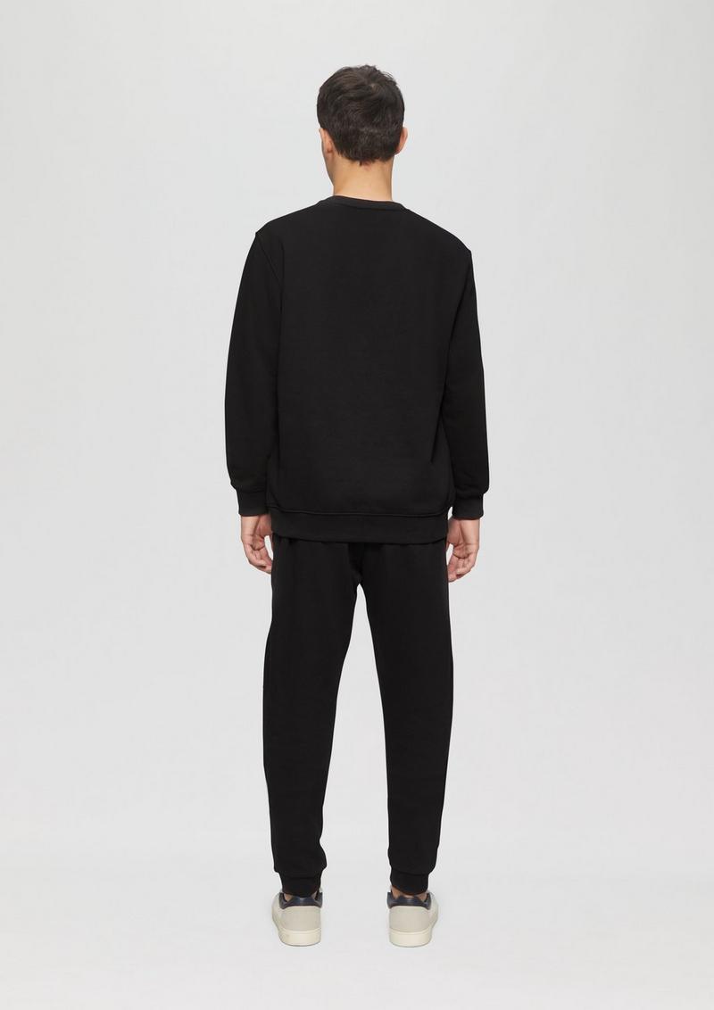 s.Oliver Phoenix: Hose mit Gold- oder Silber-Print - schwarz