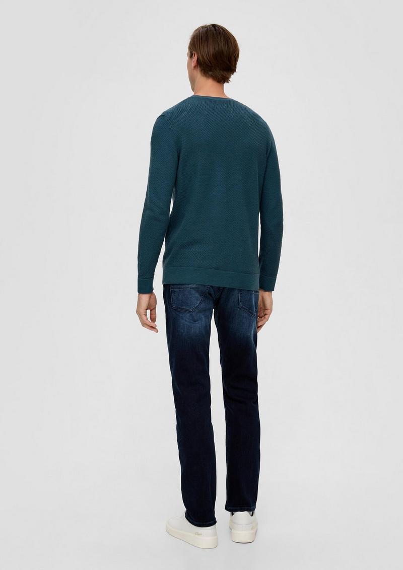 s.Oliver Pullover aus Baumwolle - petrol