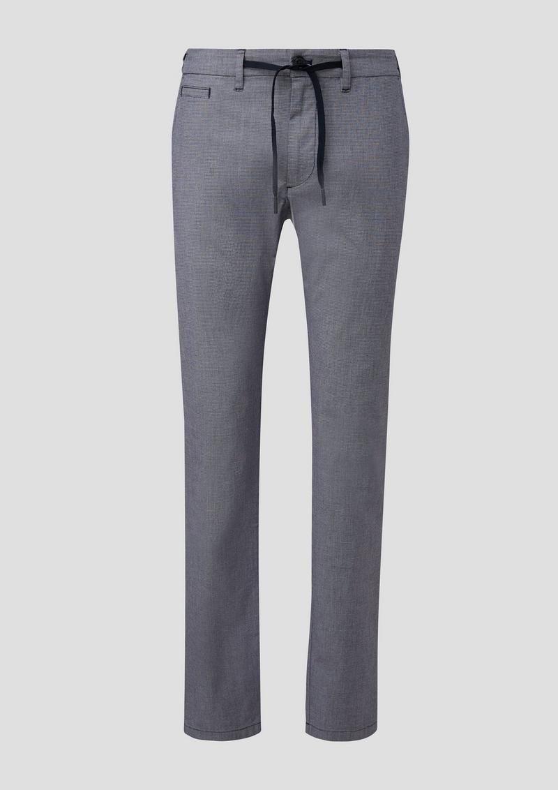 s.Oliver Regular Fit: Chino aus Baumwollstretch - navy