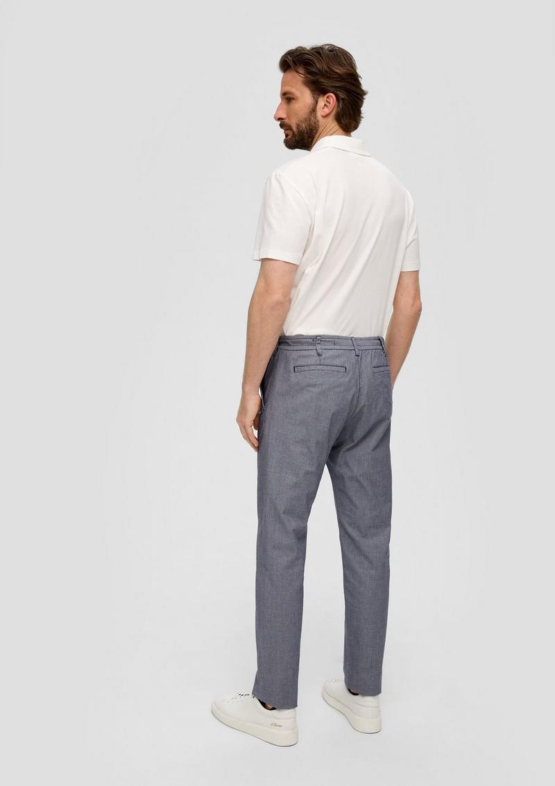 s.Oliver Regular Fit: Chino aus Baumwollstretch - navy
