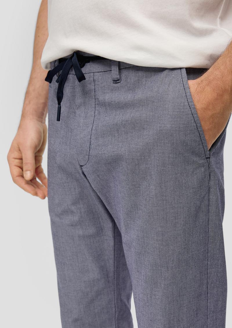 s.Oliver Regular Fit: Chino aus Baumwollstretch - navy
