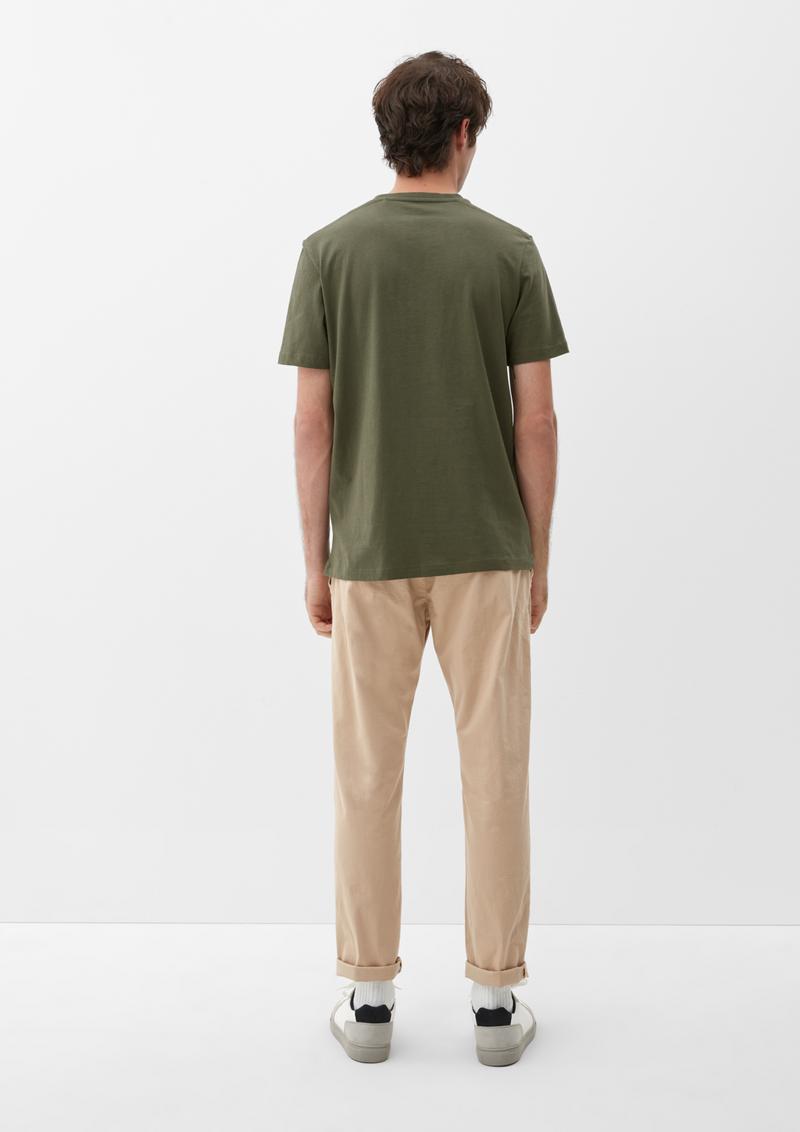 s.Oliver Labelshirt aus Jersey - olivgrün