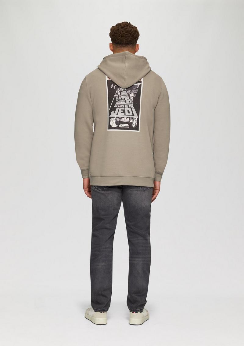 s.Oliver Hoodie mit Star Wars™ Print - hellbraun