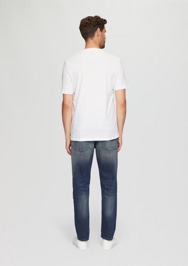 s.Oliver T-Shirt mit Frontprint - weiß