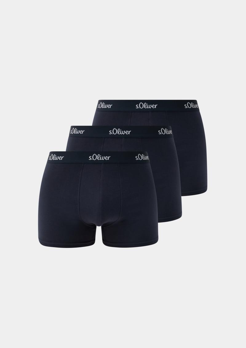 s.Oliver Boxershorts im 3er-Pack - tiefblau