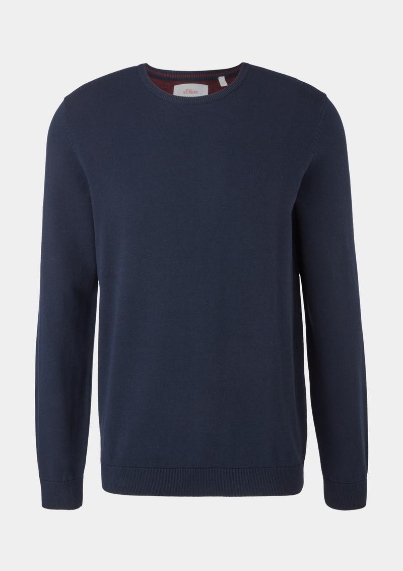 s.Oliver Pullover aus Feinstrick - navy