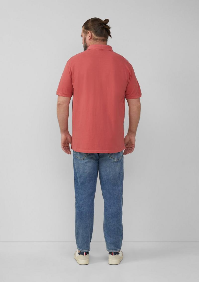 s.Oliver Poloshirt mit kleinem Labelpatch - himbeere