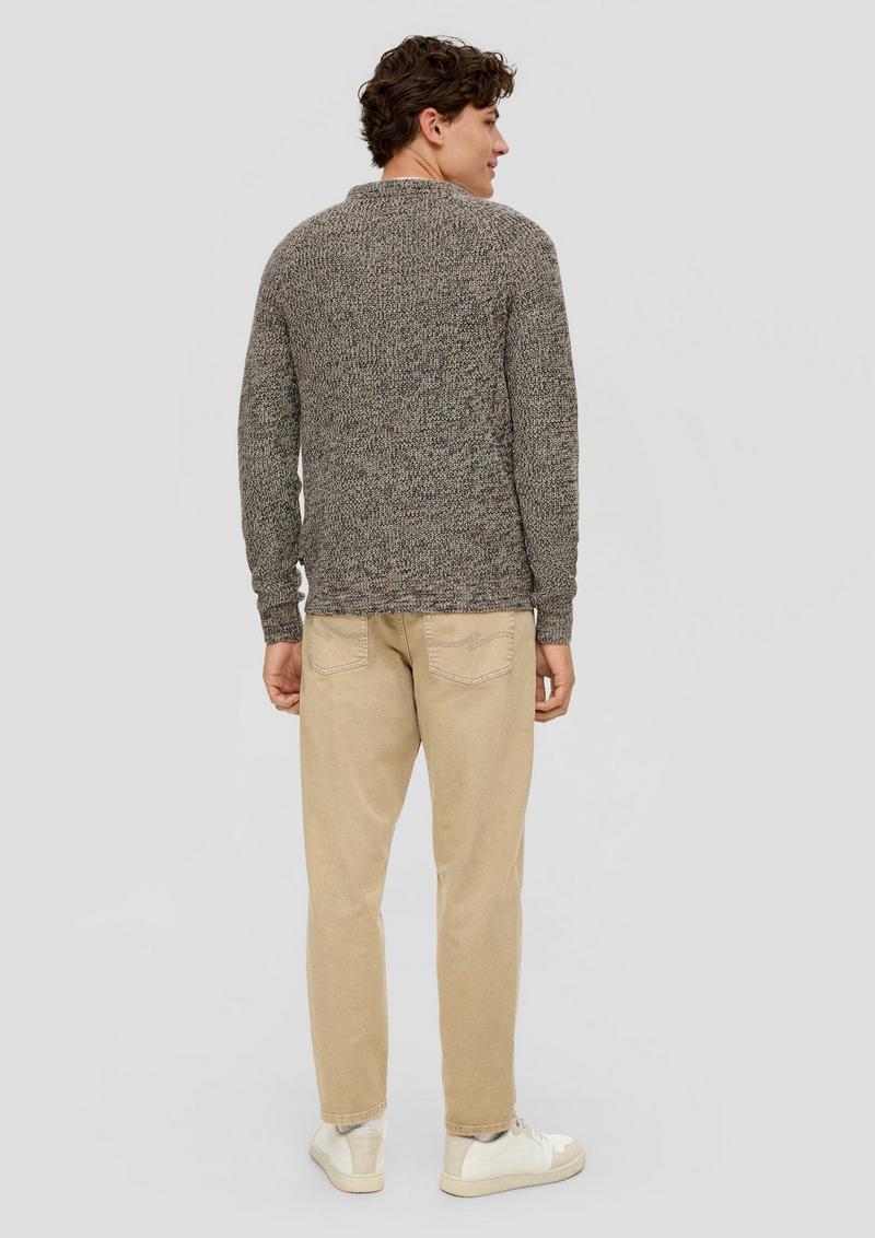 s.Oliver Strickpullover mit Raglanärmeln - sandfarben