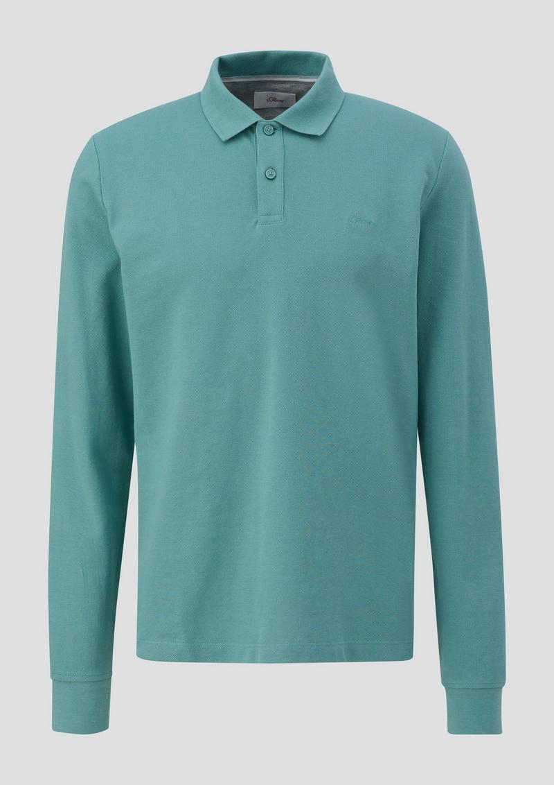 s.Oliver Poloshirt mit Logo-Detail - minze