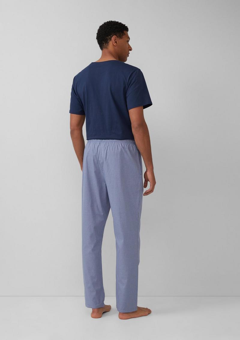 s.Oliver Pyjama-Hose mit Eingrifftaschen - blau