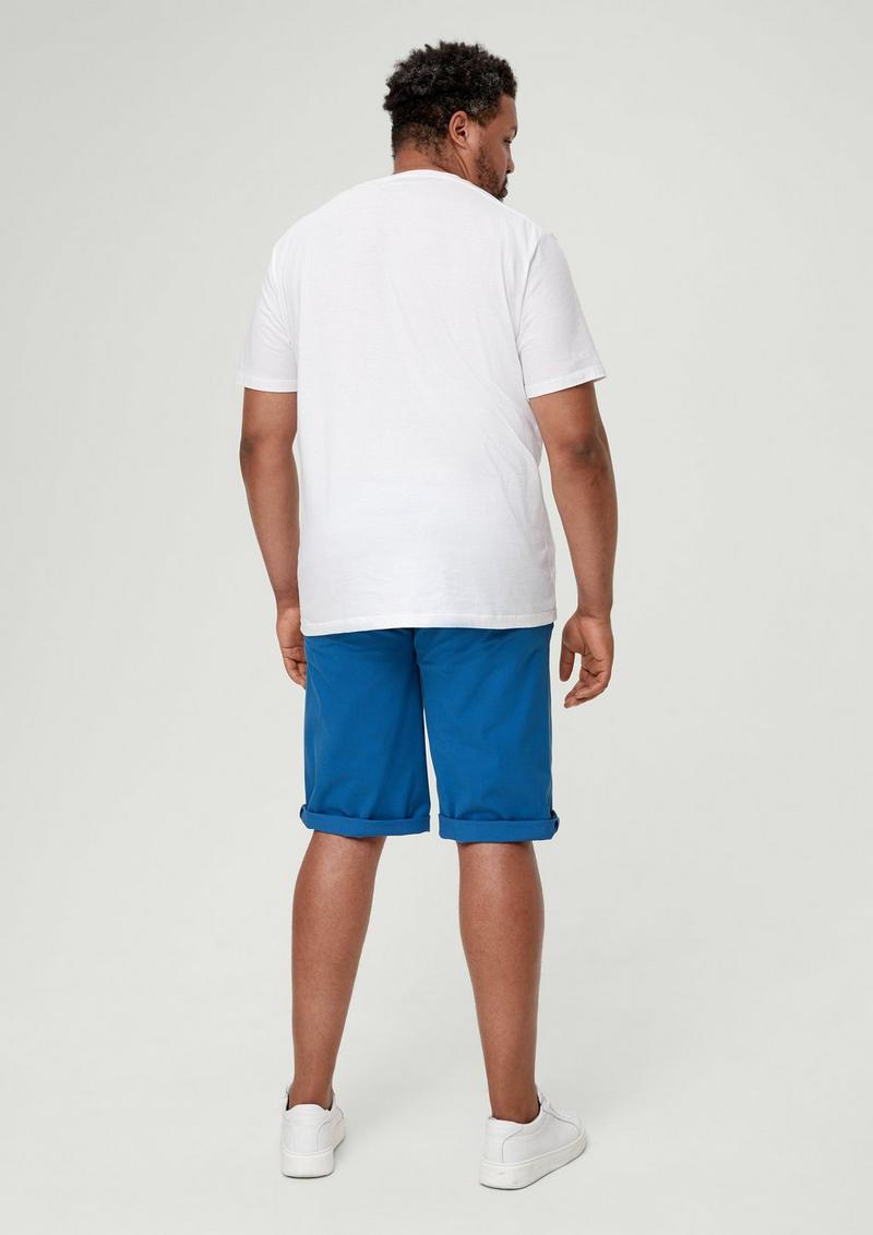 s.Oliver Relaxed: Bermuda aus Baumwollstretch - royalblau