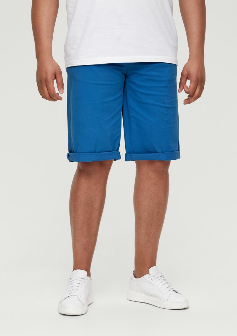 s.Oliver Relaxed: Bermuda aus Baumwollstretch - royalblau