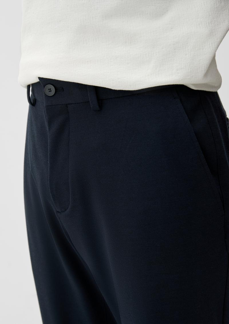 s.Oliver Slim: Joggsuit-Hose aus Stretch-Jersey - navy