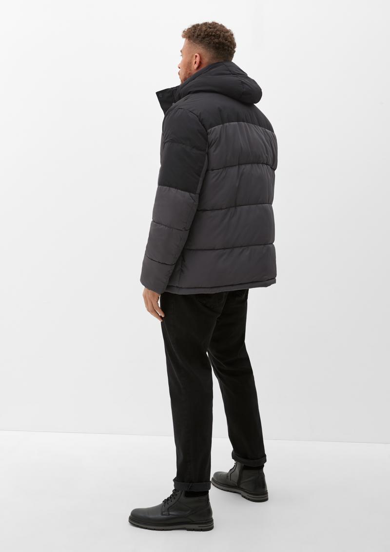 s.Oliver Steppjacke mit Kapuze - anthrazit