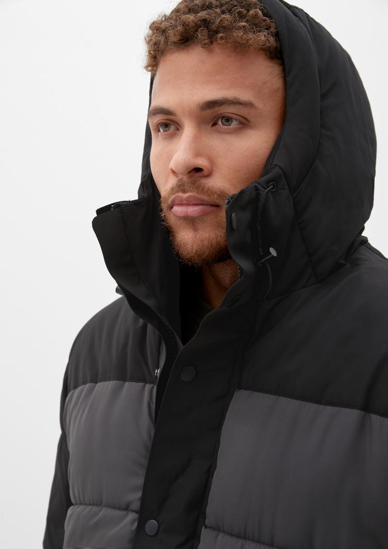 s.Oliver Steppjacke mit Kapuze - anthrazit