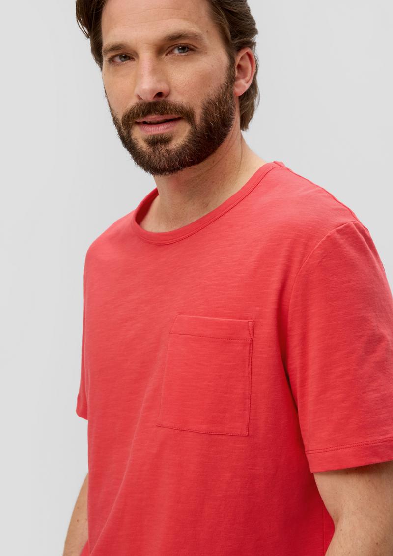s.Oliver T-Shirt mit Brusttasche - rot