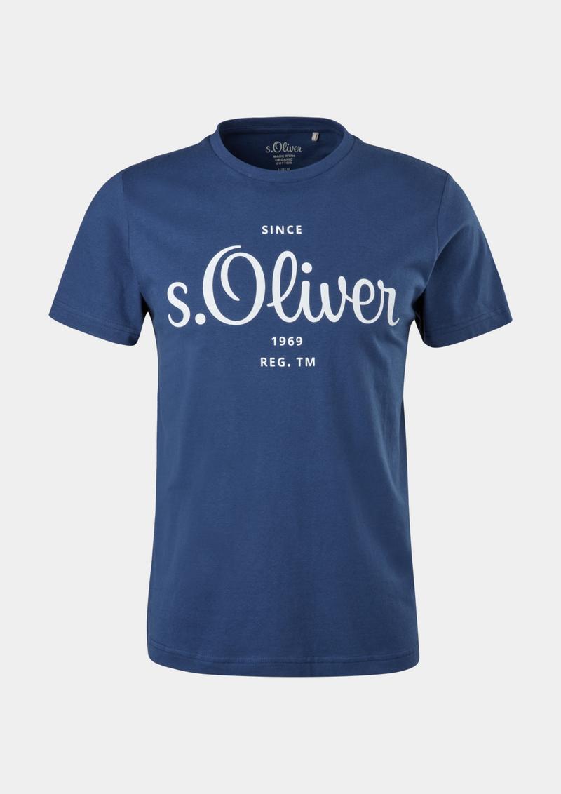 s.Oliver Labelshirt aus Jersey - royalblau