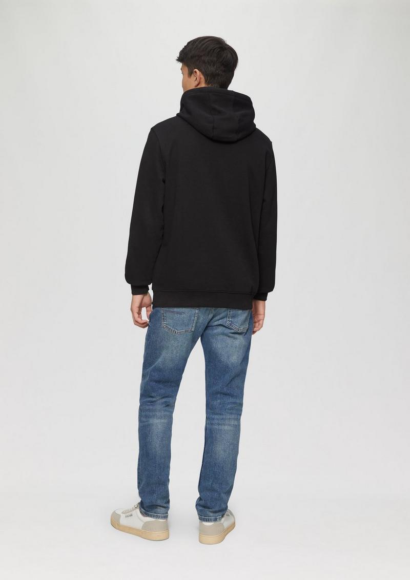 s.Oliver Hoodie mit Gold- oder Silber-Print - schwarz