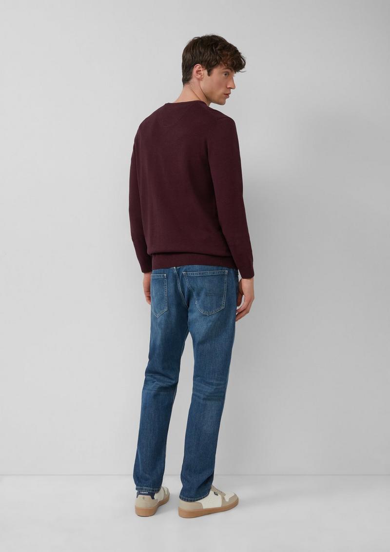 s.Oliver Strickpullover mit Logo-Stickerei - lila
