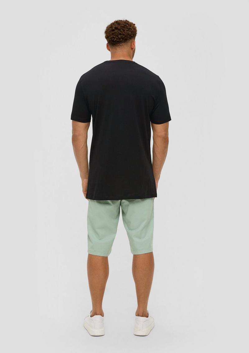 s.Oliver T-Shirt aus Baumwolle mit Logo-Print - schwarz