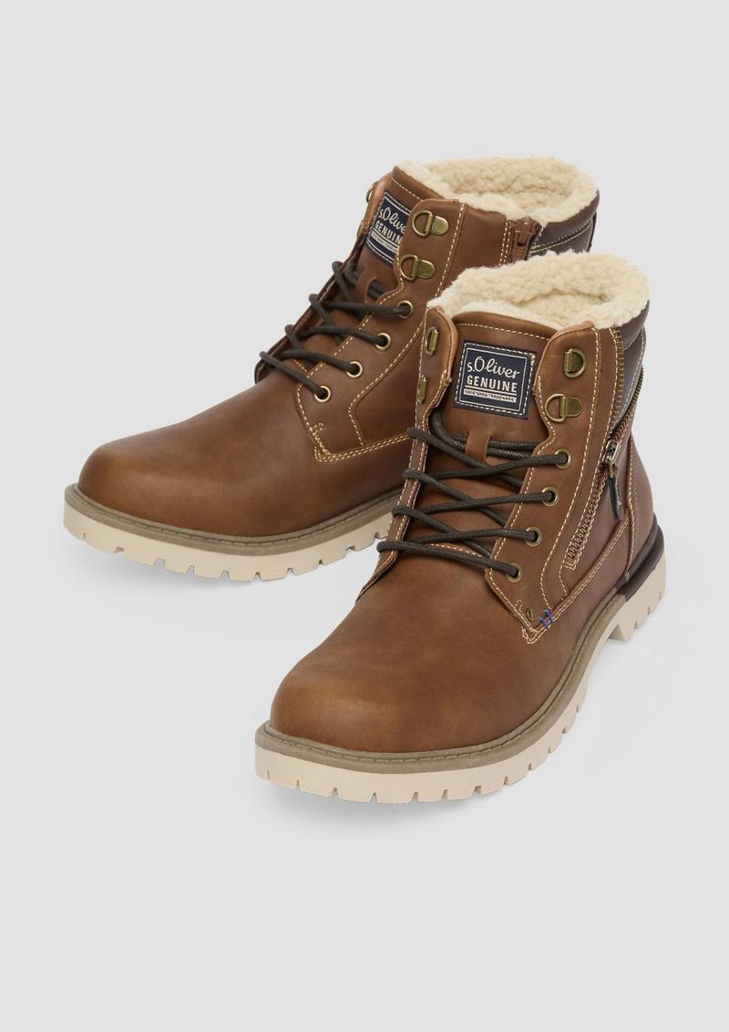 s.Oliver Stiefel - cognac