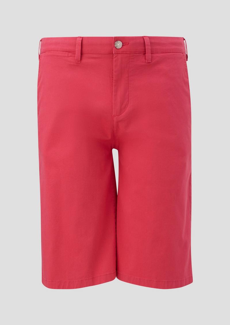 s.Oliver Bermuda-Hose mit Gürtelschlaufen - himbeere