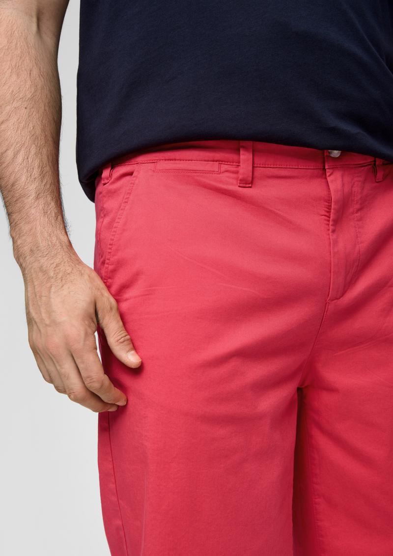 s.Oliver Bermuda-Hose mit Gürtelschlaufen - himbeere