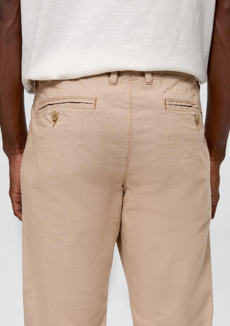 s.Oliver Austin: Hose aus Baumwollstretch - sandstein