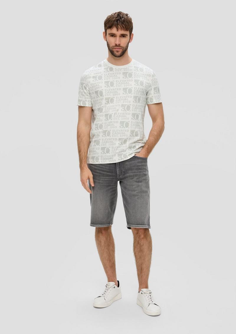 s.Oliver T-Shirt mit Logo-Print - weiß