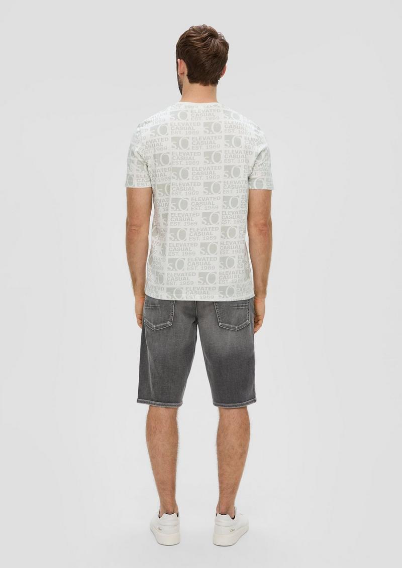 s.Oliver T-Shirt mit Logo-Print - weiß