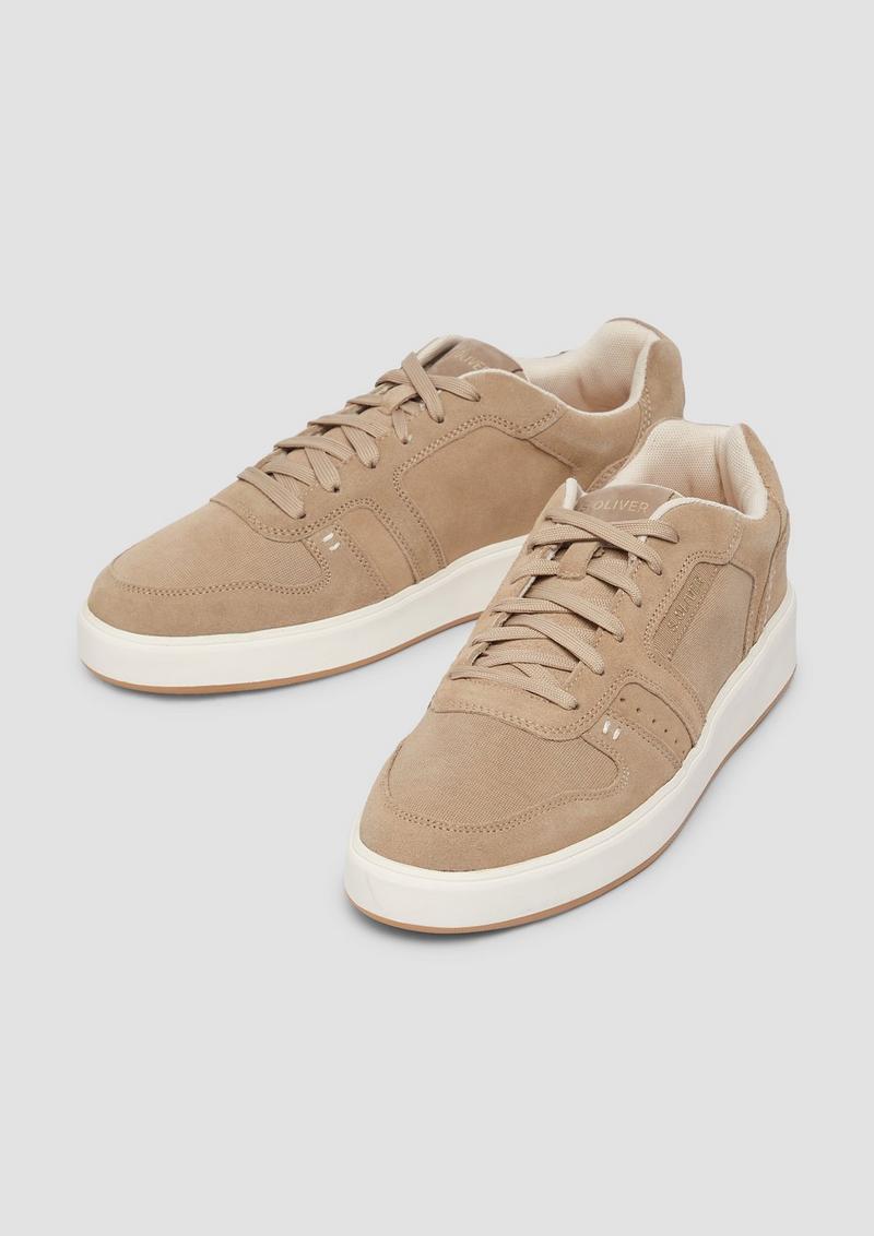 s.Oliver Sneaker im Materialmix - braun