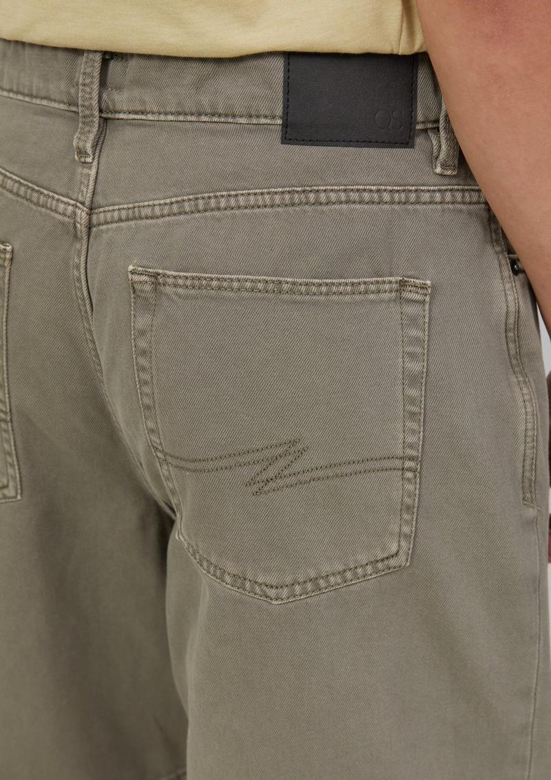 s.Oliver Denim-Shorts / Loose Fit / Mid Rise / Wide Leg - grau