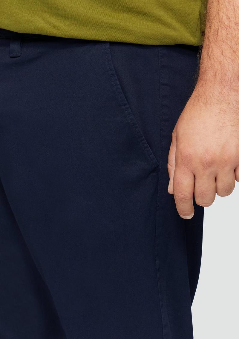 s.Oliver Slim: Elastische Hose aus Baumwollmix - navy
