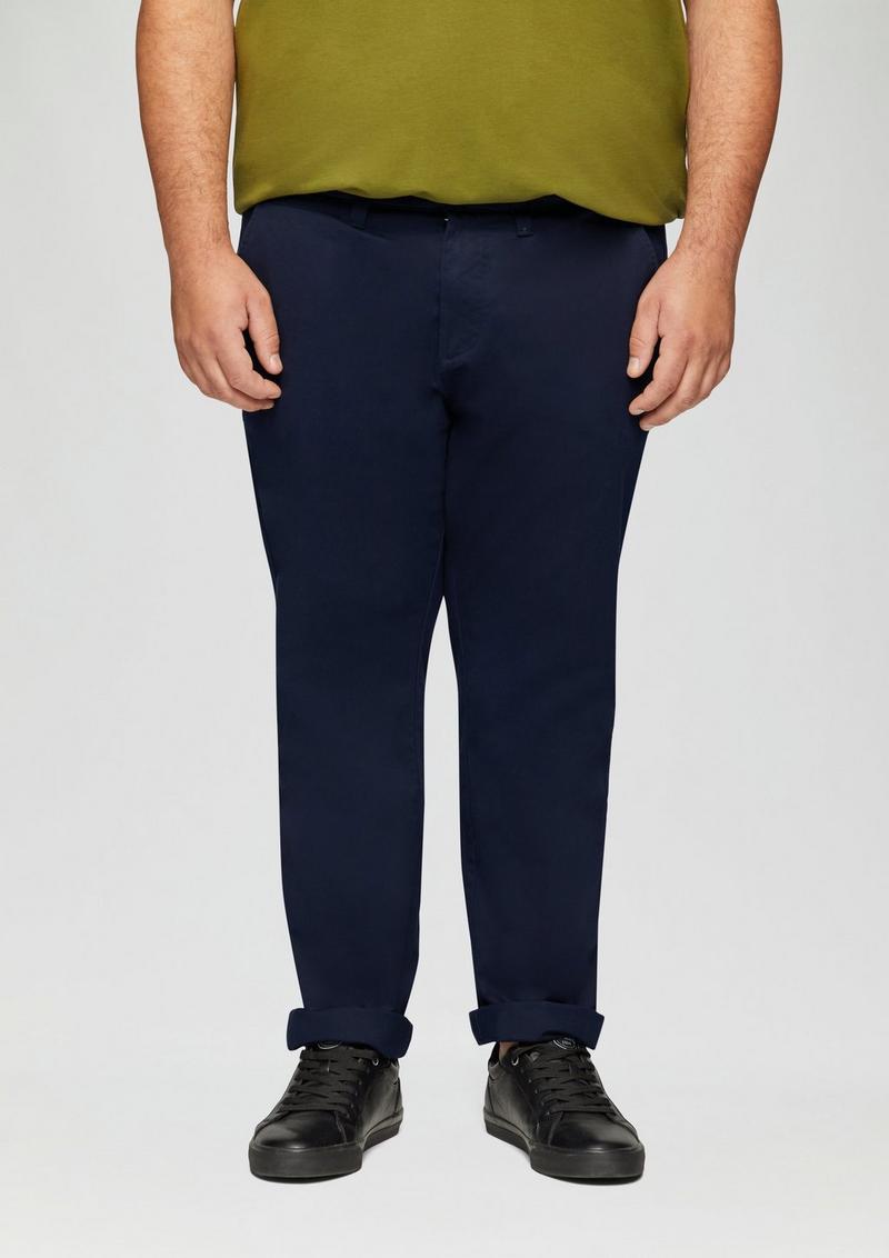 s.Oliver Slim: Elastische Hose aus Baumwollmix - navy