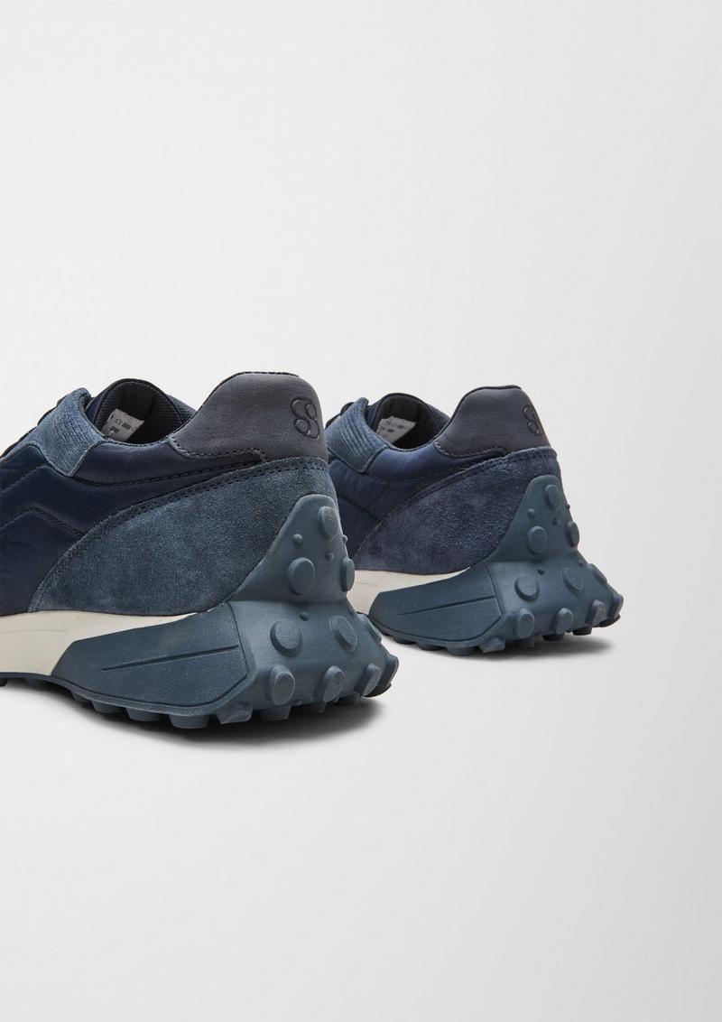 s.Oliver Sneaker im Materialmix - navy