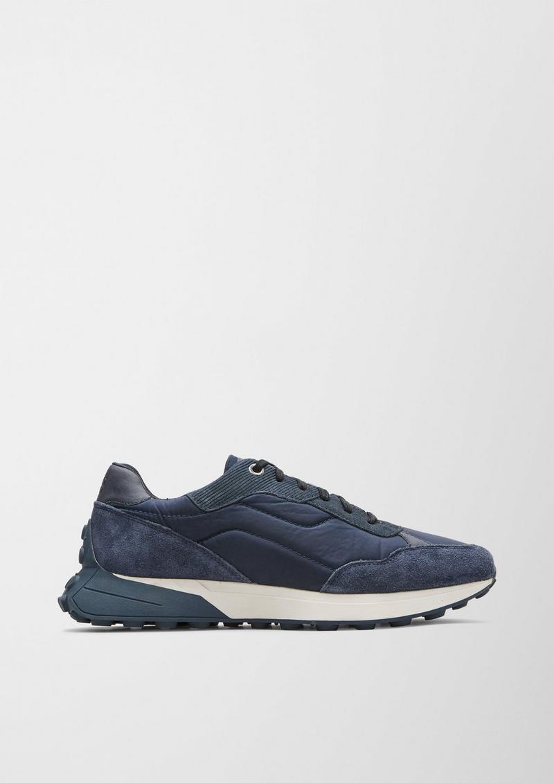 s.Oliver Sneaker im Materialmix - navy