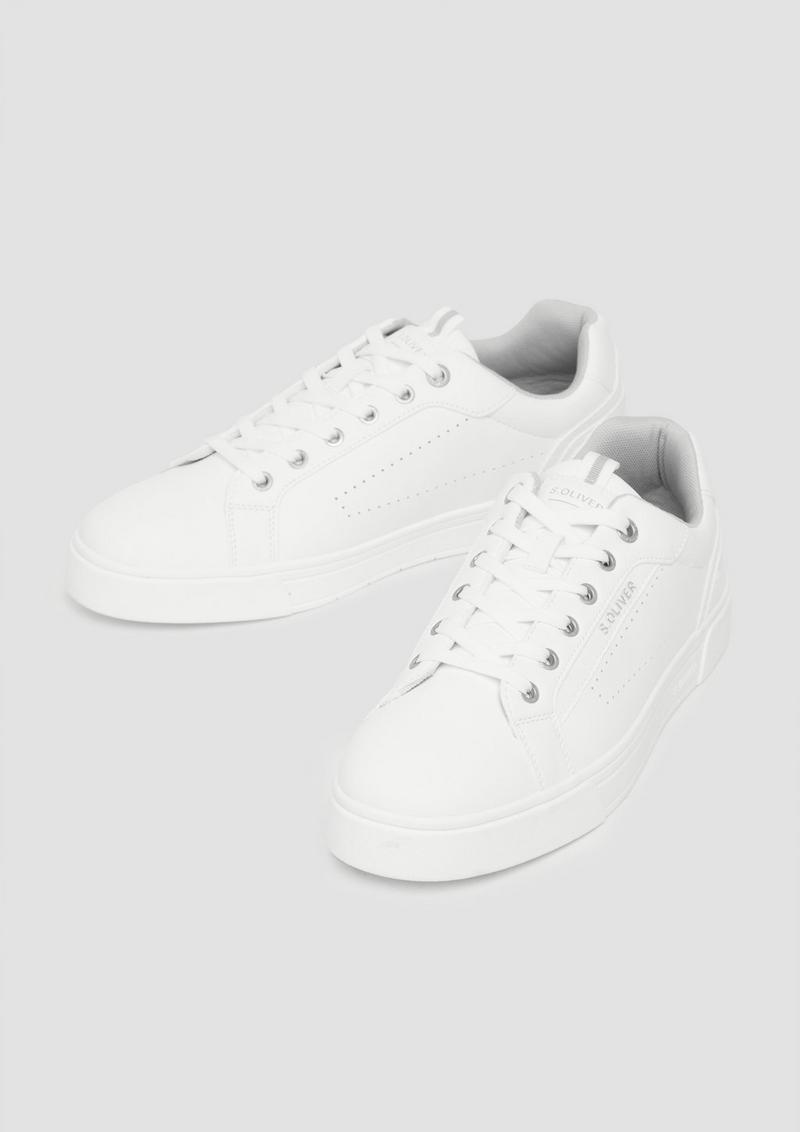 s.Oliver Sneaker in Leder-Optik - weiß