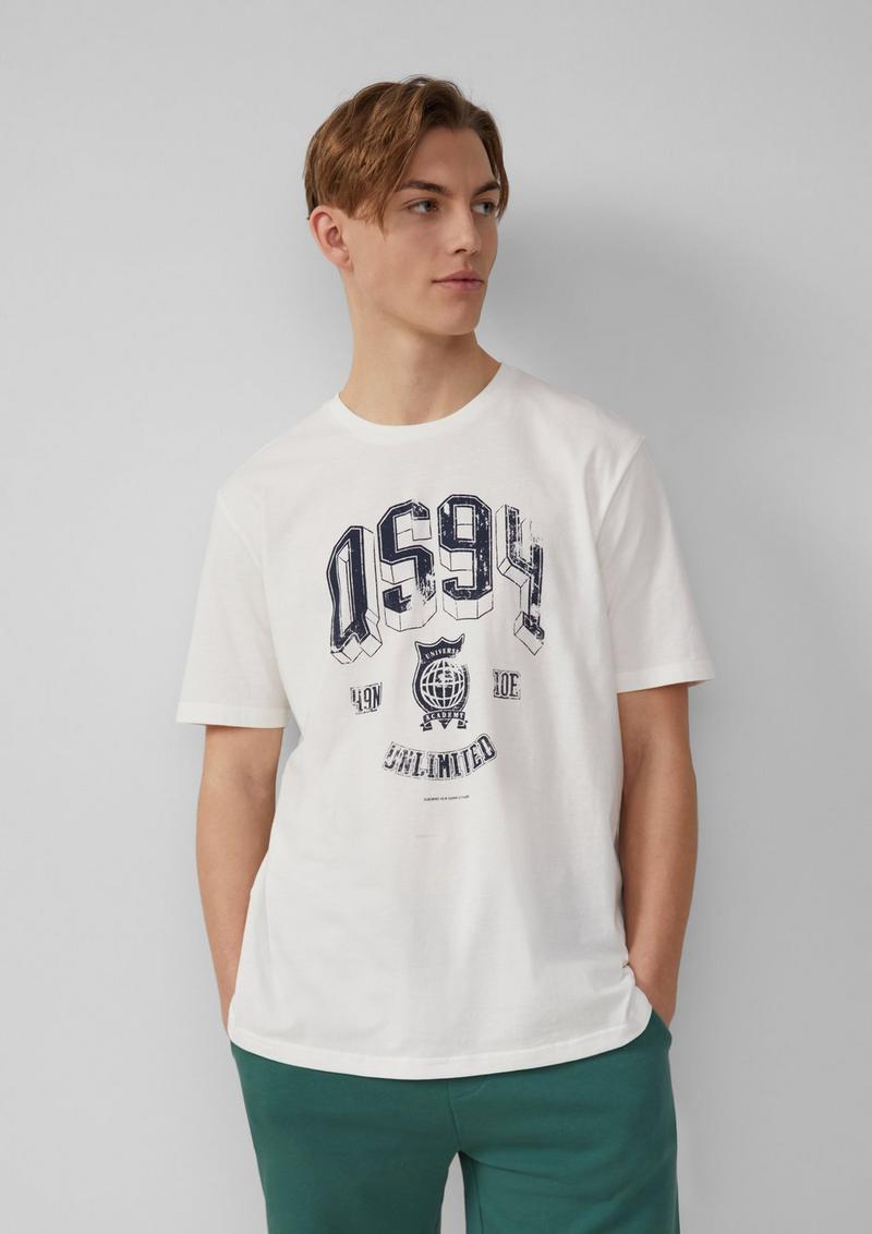 s.Oliver T-Shirt mit Frontprint - ecru