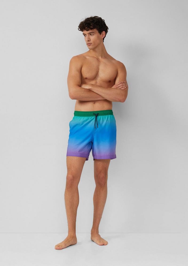 s.Oliver Badehose mit Pride-Motiv - blau
