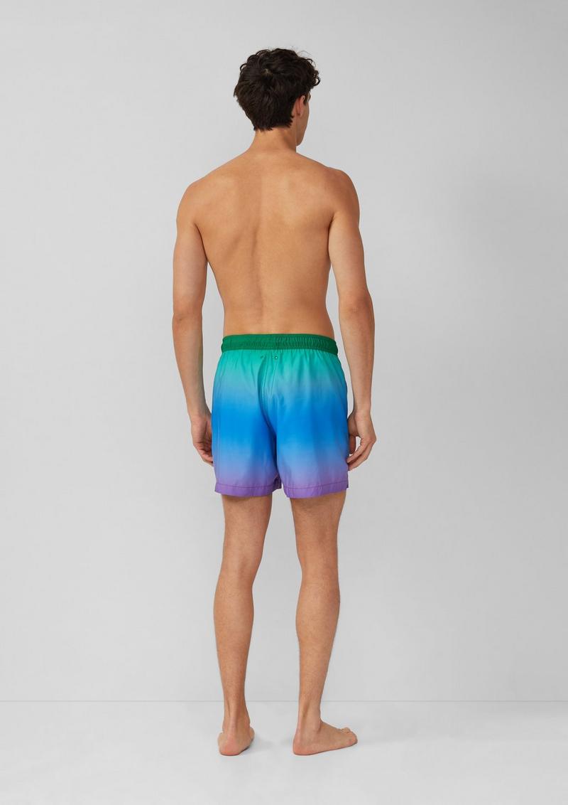 s.Oliver Badehose mit Pride-Motiv - blau